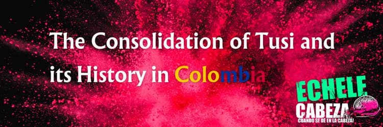 Un montón de polvo rosa de tusi sobre una mesa.